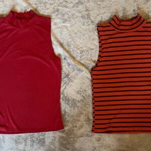 Sleeveless turtlenecks